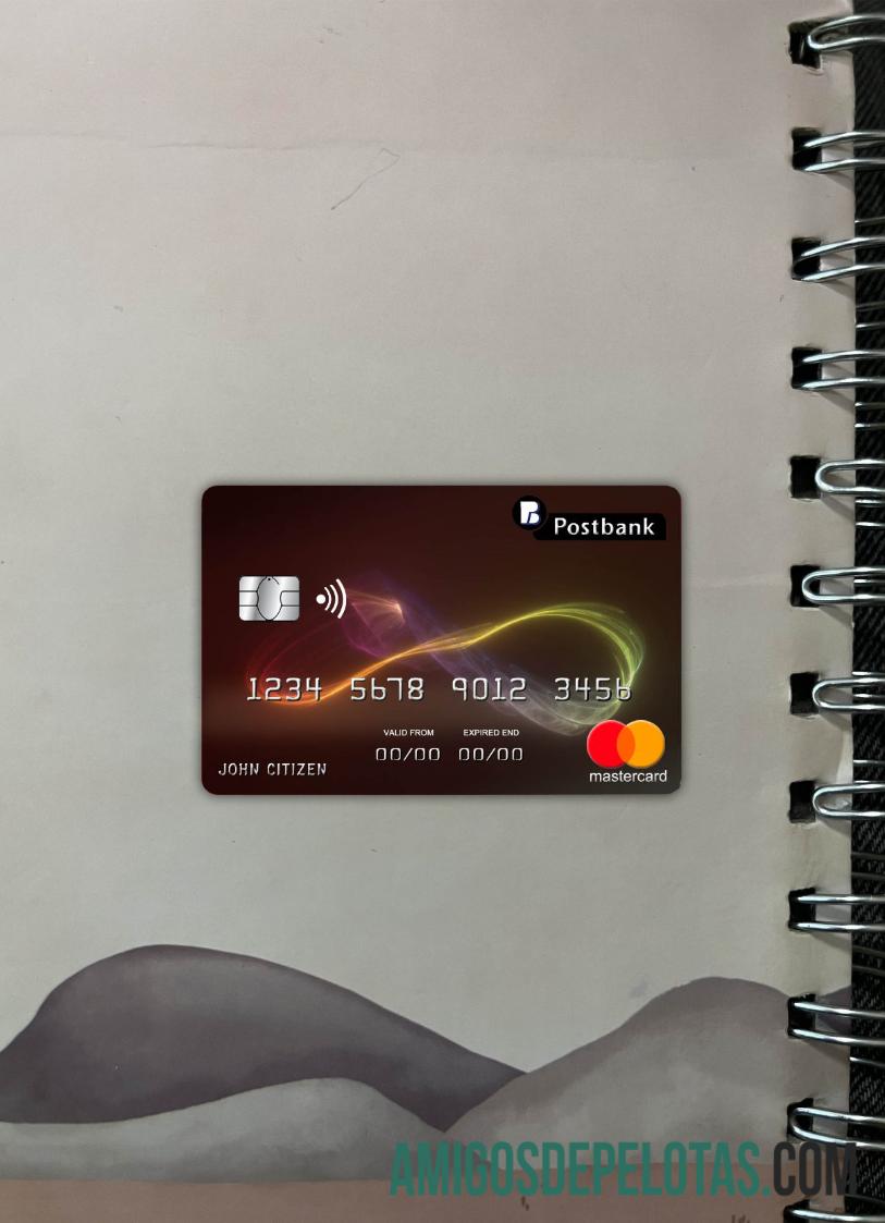 Bulgaria Post bank mastercard tampilan foto depan pratinjau