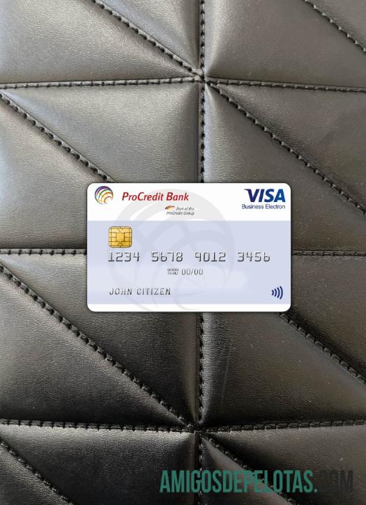 Bulgaria ProCredit visa Electron tampilan foto depan pratinjau