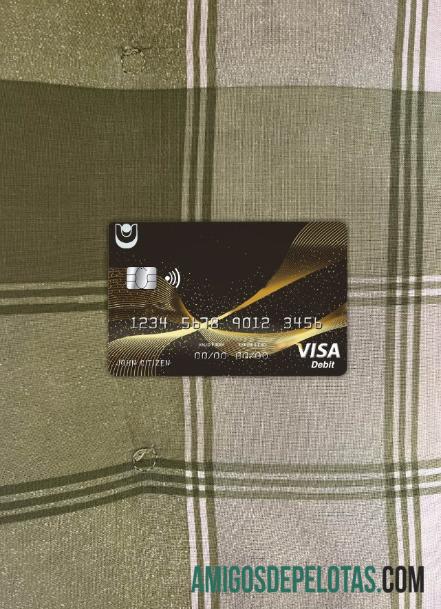 Bulgaria United bank visa kartu tampilan foto depan desain