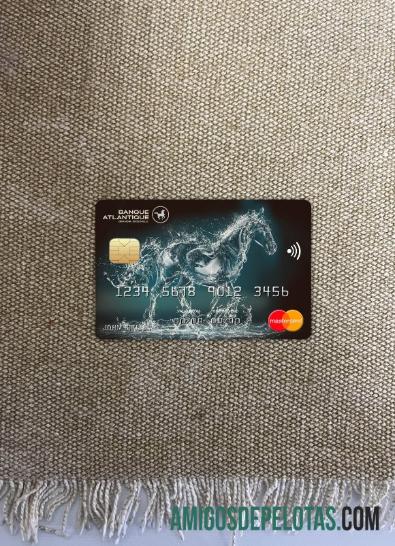 Burkina Faso Atlantique bank mastercard tampilan foto depan makering