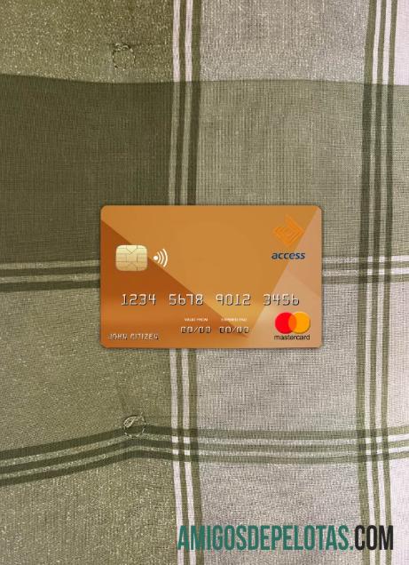 Burundi Access bank mastercard tampilan foto depan desain