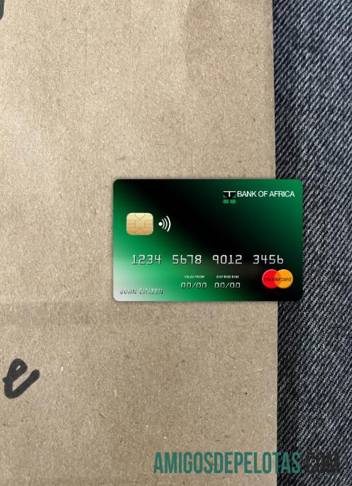 Burundi Africa bank mastercard tampilan foto depan templat