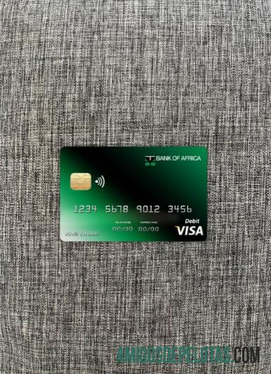 Burundi Africa bank visa kartu tampilan foto depan desain