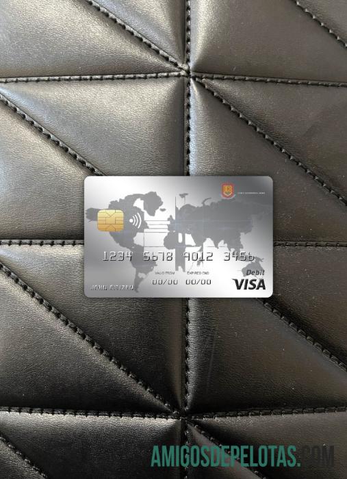 Kamboja serikat komersial bank visa kartu tampilan foto depan makering