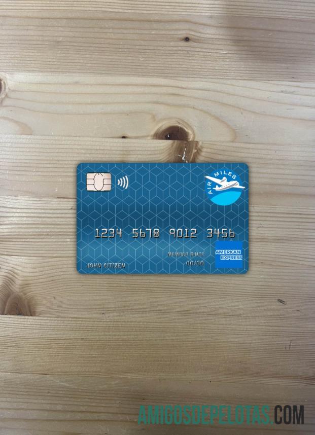 Kanada American Express Air Miles Kredit kartu tampilan foto depan pratinjau