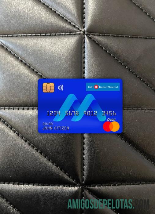 Kanada BMO bank of montreal bank master Debit kartu tampilan foto depan makering