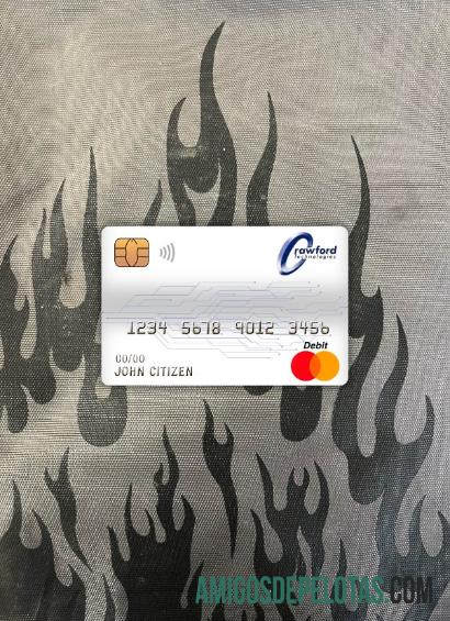 Kanada Crawfordtech bank master Debit kartu tampilan foto depan pratinjau