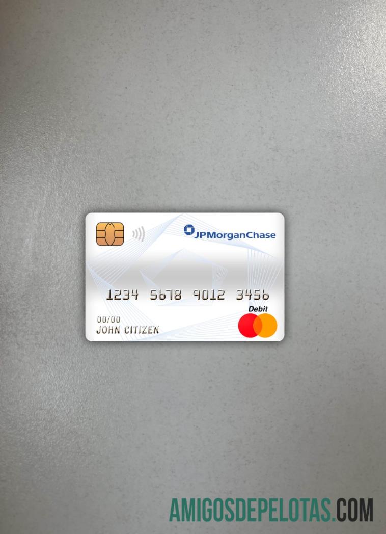 Kanada JP Morgan chase bank master Debit kartu tampilan foto depan makering