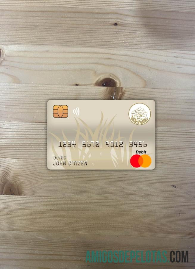 Republik Afrika Tengah bank of Central African States (BEAC) bank mastercard tampilan foto depan pratinjau