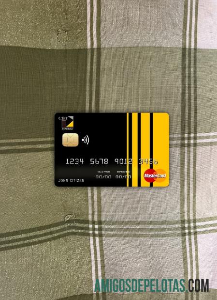 Chad komersial bank Tchad mastercard tampilan foto depan desain