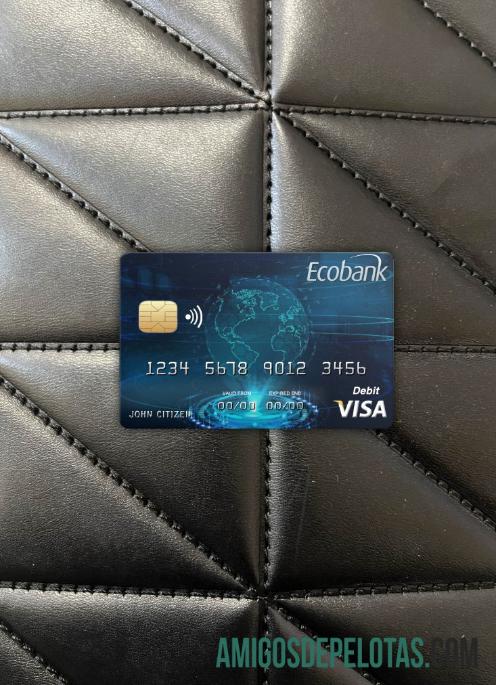Chad Ecobank visa kartu tampilan foto depan sampel