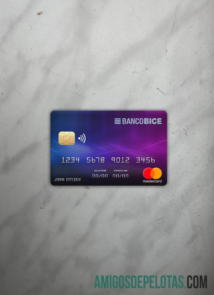 Chili BICE bank mastercard tampilan foto depan pratinjau