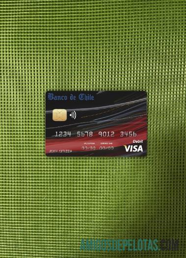Chili Banco de Chili bank visa kartu tampilan foto depan makering