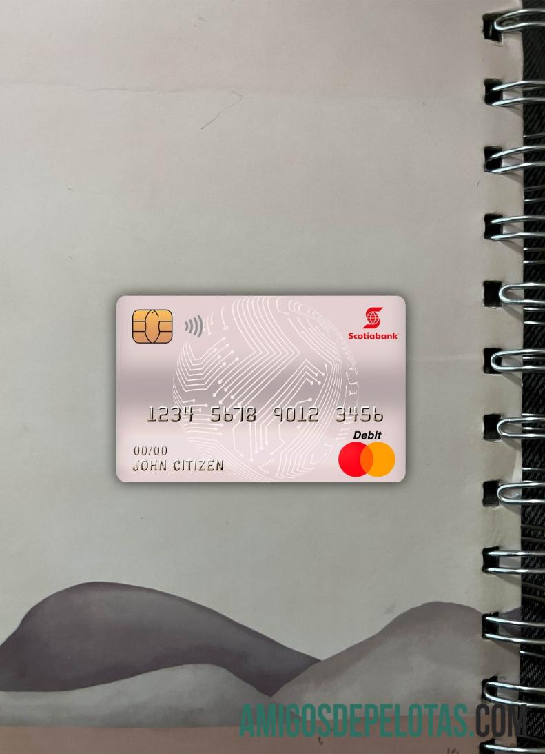 Chili Scotiabank master Debit kartu tampilan foto depan desain