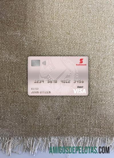 Chili Scotiabank visa Debit kartu tampilan foto depan sampel