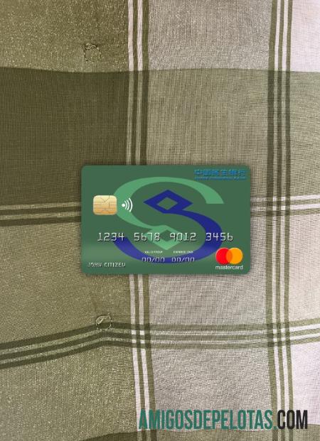 Tiongkok Minsheng bank mastercard tampilan foto depan desain