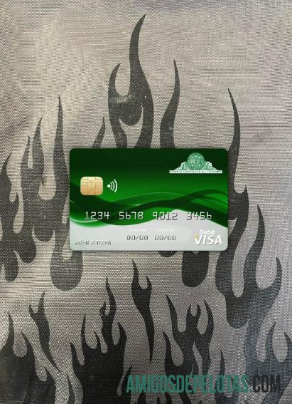 Komoro Sanduk bank visa kartu tampilan foto depan makering