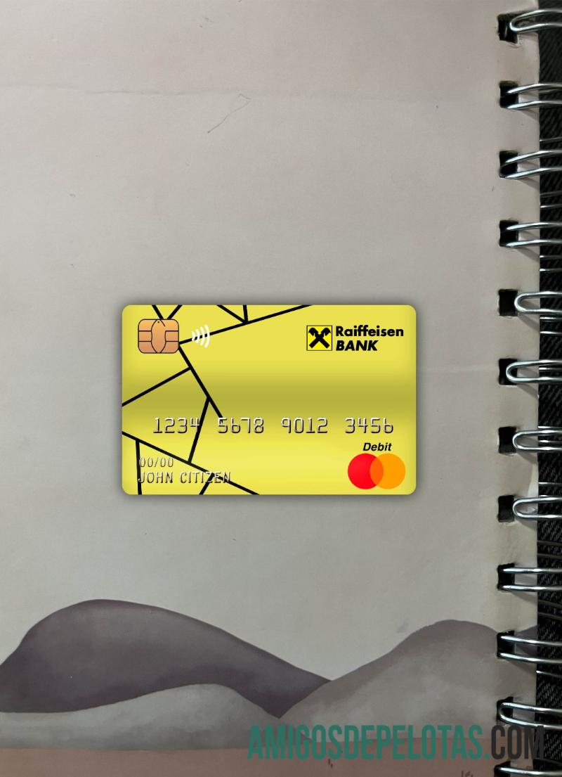 Kroasia Raiffeisen bank master Debit kartu tampilan foto depan pratinjau