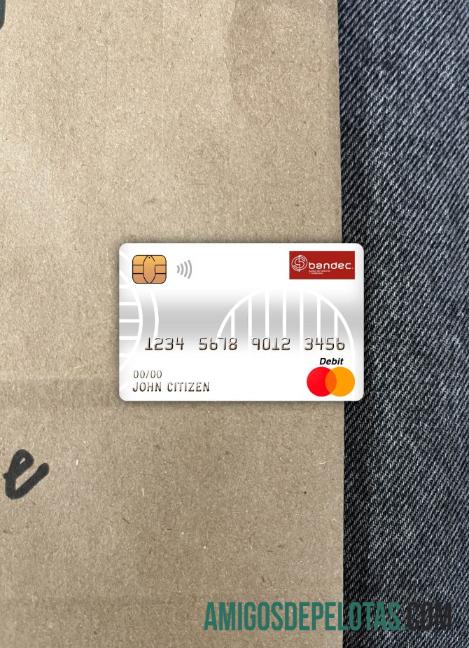 Kuba Bandec banco de credito y comercio bank master Debit kartu tampilan foto depan desain
