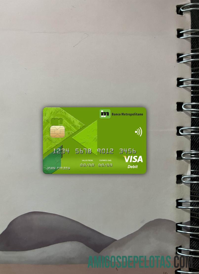 Kuba Metropolitano bank visa kartu tampilan foto depan makering