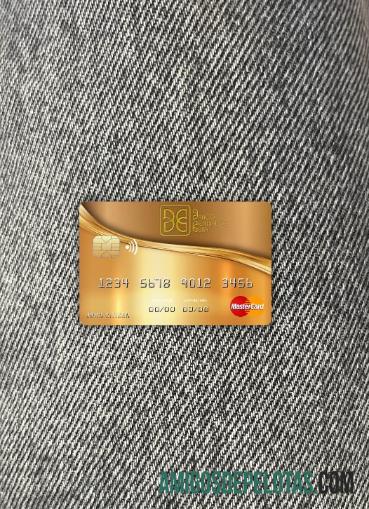 Kuba Nacional bank mastercard tampilan foto depan makering