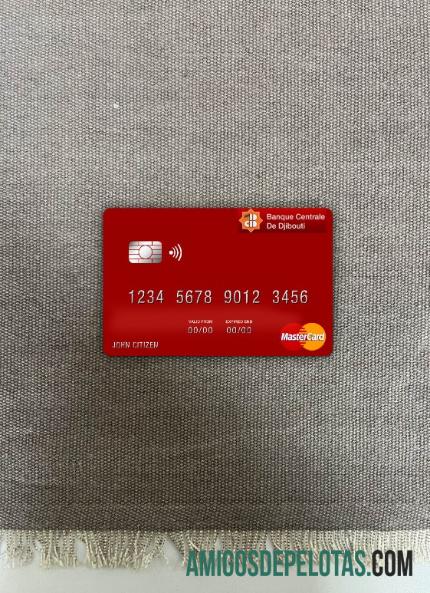 Jibuti Central bank of Jibuti mastercard tampilan foto depan pratinjau