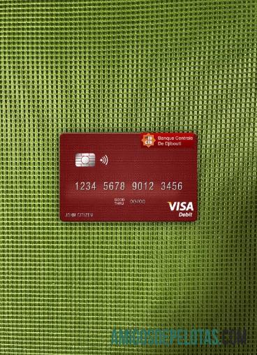 Jibuti Central bank of Jibuti visa Debit kartu tampilan foto depan sampel