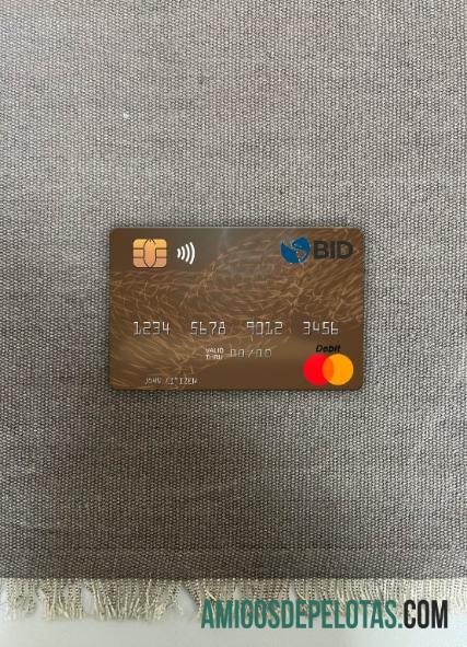 Republik Dominika Banco BID mastercard tampilan foto depan makering