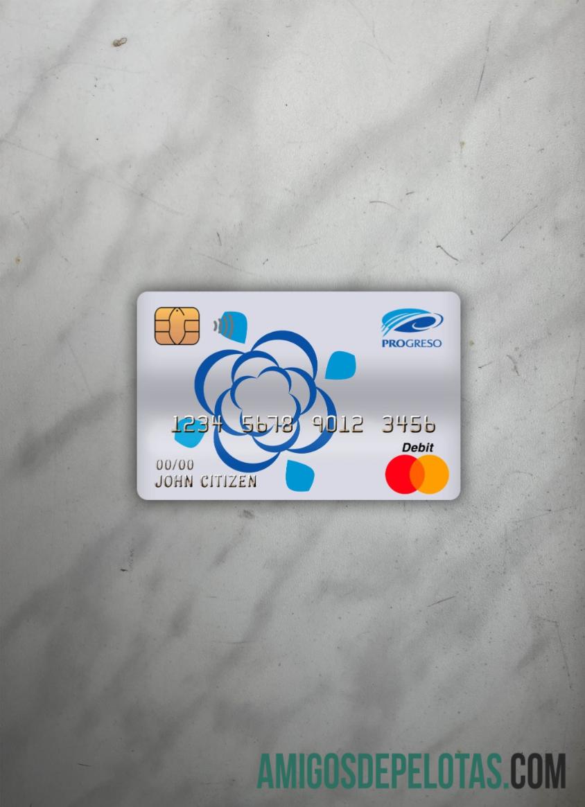 Republik Dominika Progreso bank master Debit kartu tampilan foto depan makering