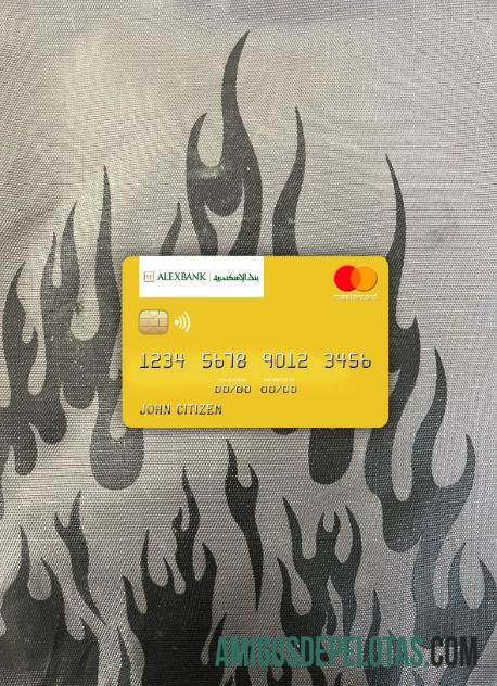 Mesir bank of Alexandria mastercard tampilan foto depan pratinjau