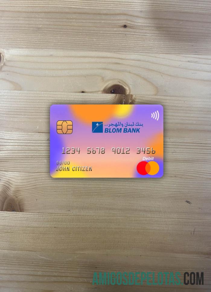 Mesir Blom bank master kartu tampilan foto depan desain