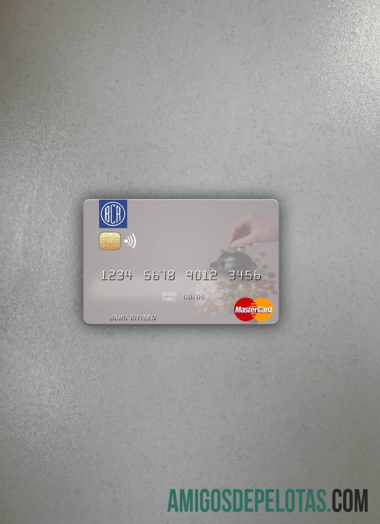 El Salvador Banco Central de Reserva de El Salvador mastercard tampilan foto depan pratinjau
