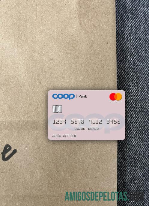 Estonia Coop Pank mastercard tampilan foto depan sampel