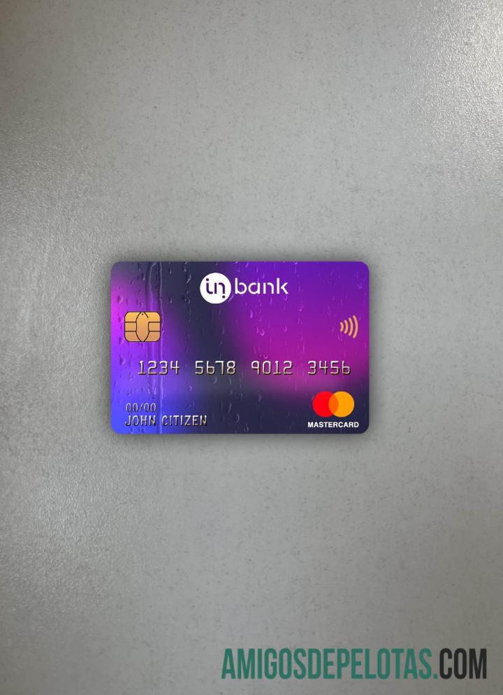 Estonia Idbank master kartu tampilan foto depan desain