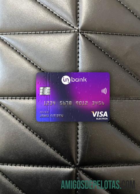 Estonia Idbank visa electron kartu tampilan foto depan desain