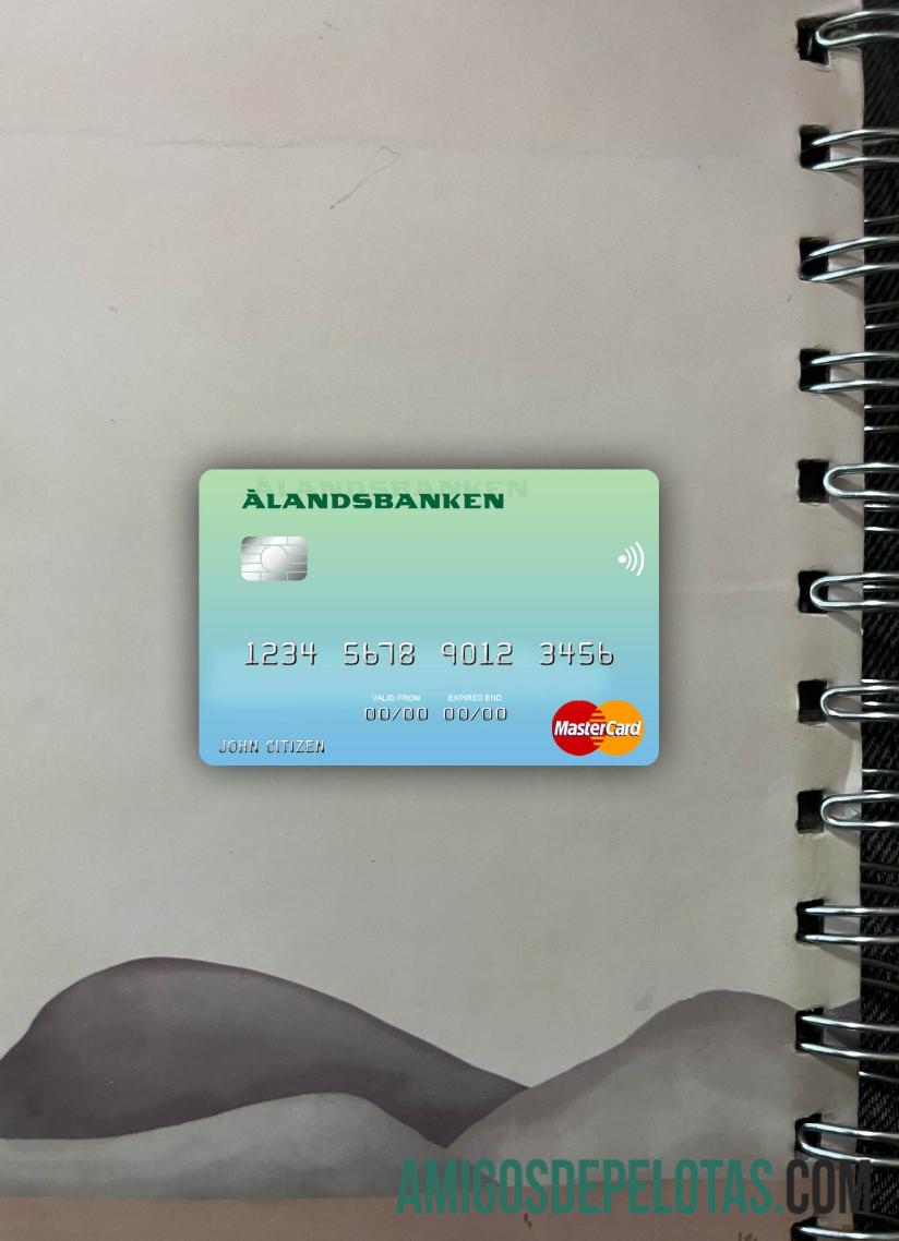 Finlandia bank of Aland mastercard tampilan foto depan pratinjau