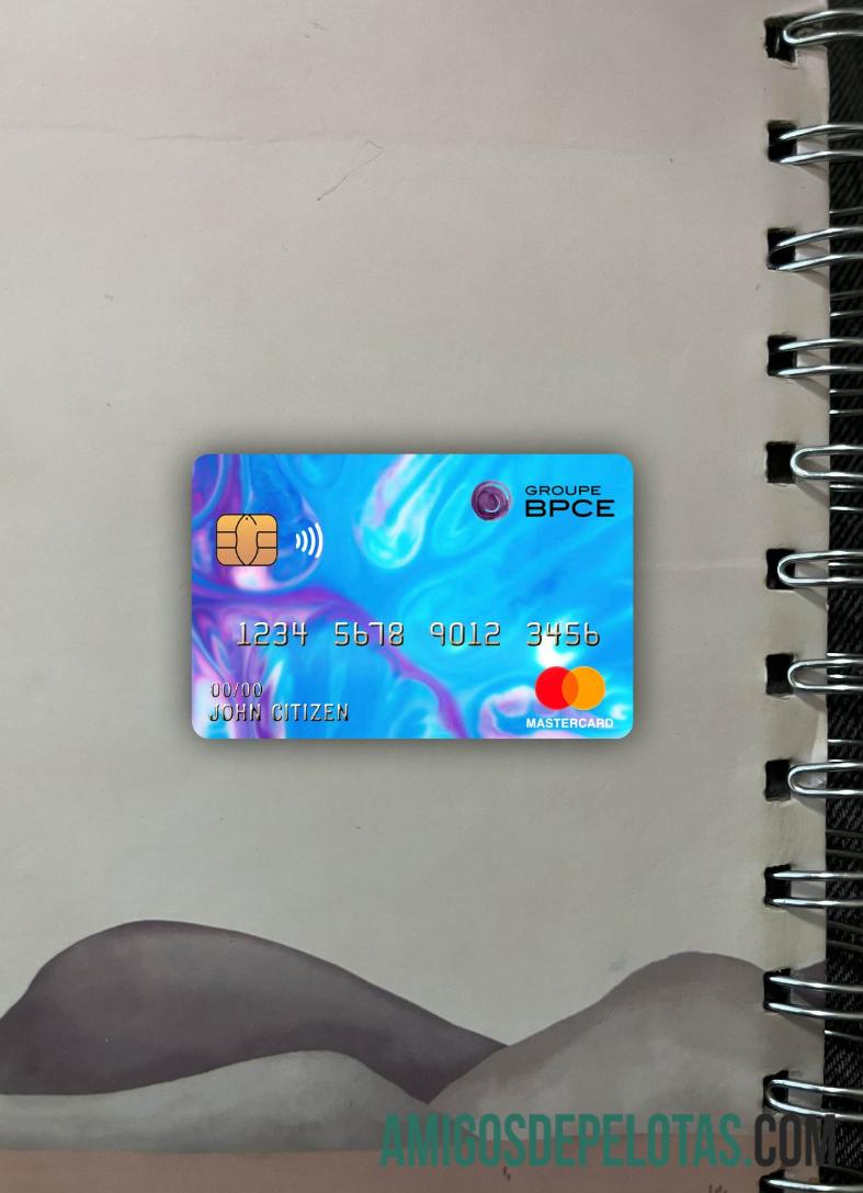Prancis Groupe BPCE bank mastercard tampilan foto depan makering