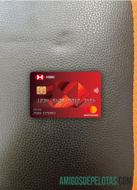Prancis HSBC bank mastercard tampilan foto depan pratinjau