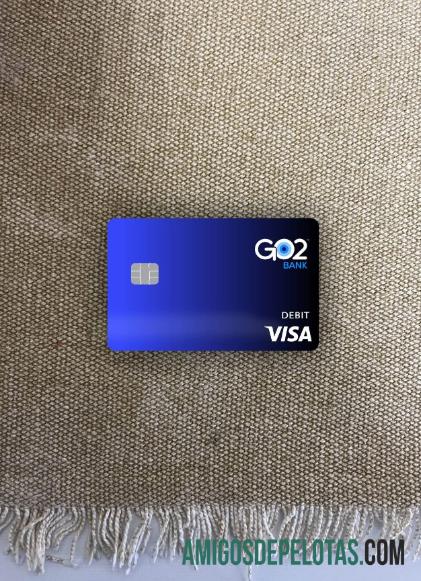 GO2 bank visa Debit kartu tampilan foto depan desain
