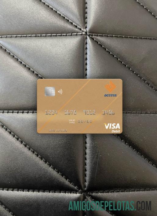 Gambia Access bank visa Debit kartu tampilan foto depan sampel
