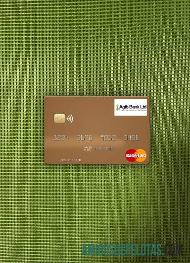 Gambia Arab Gambia Islamic bank mastercard tampilan foto depan sampel
