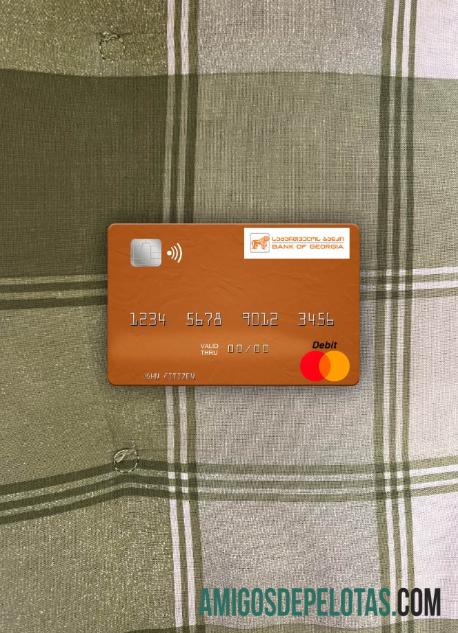 Georgia bank of Georgia mastercard tampilan foto depan pratinjau
