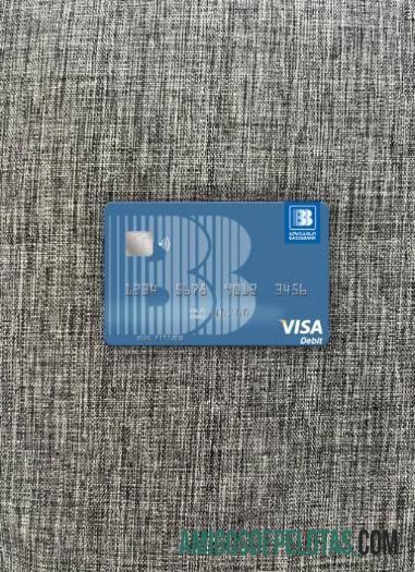 Georgia Basis bank visa Debit kartu tampilan foto depan sampel