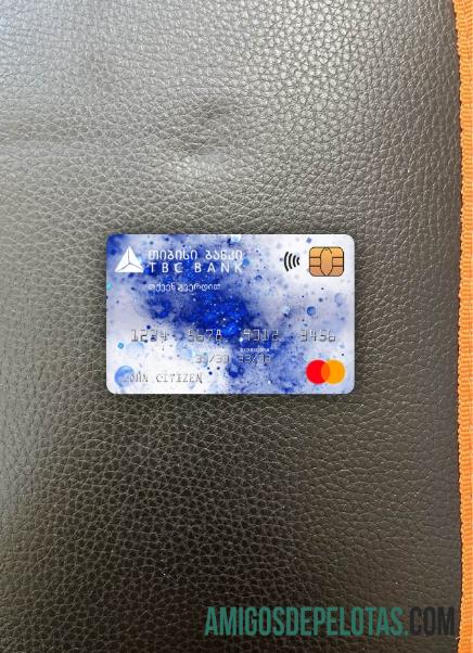 Georgia TBC bank mastercard tampilan foto depan pratinjau