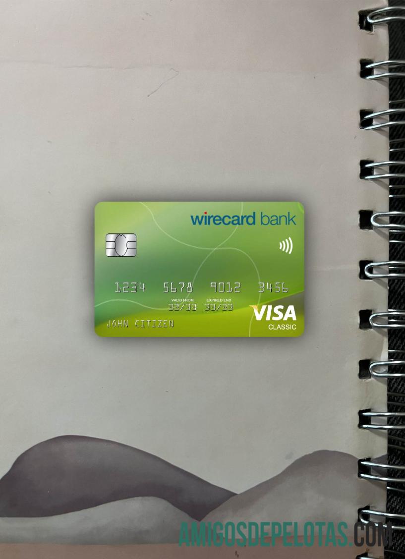Jerman Aschheim wirecard bank visa classic kartu tampilan foto depan pratinjau