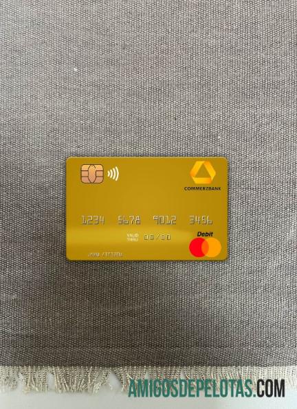 Jerman Commerz bank mastercard tampilan foto depan pratinjau