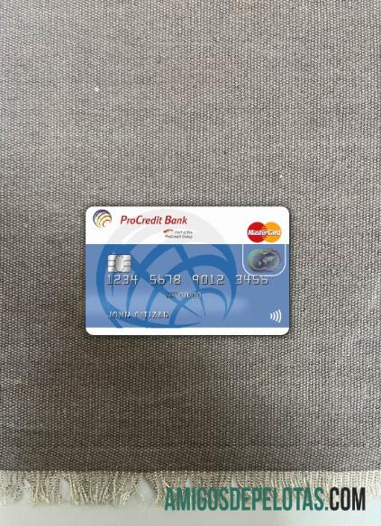 Jerman ProCredit bank MasterCard tampilan foto depan makering