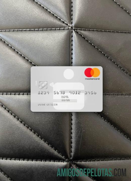 Jerman Sparkasse MasterCard tampilan foto depan templat