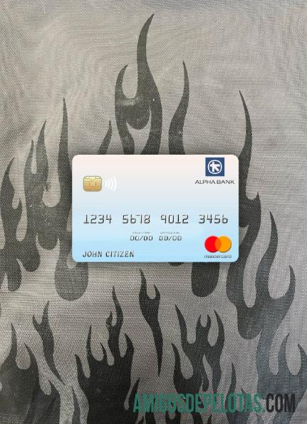 Yunani Alpha bank mastercard tampilan foto depan makering
