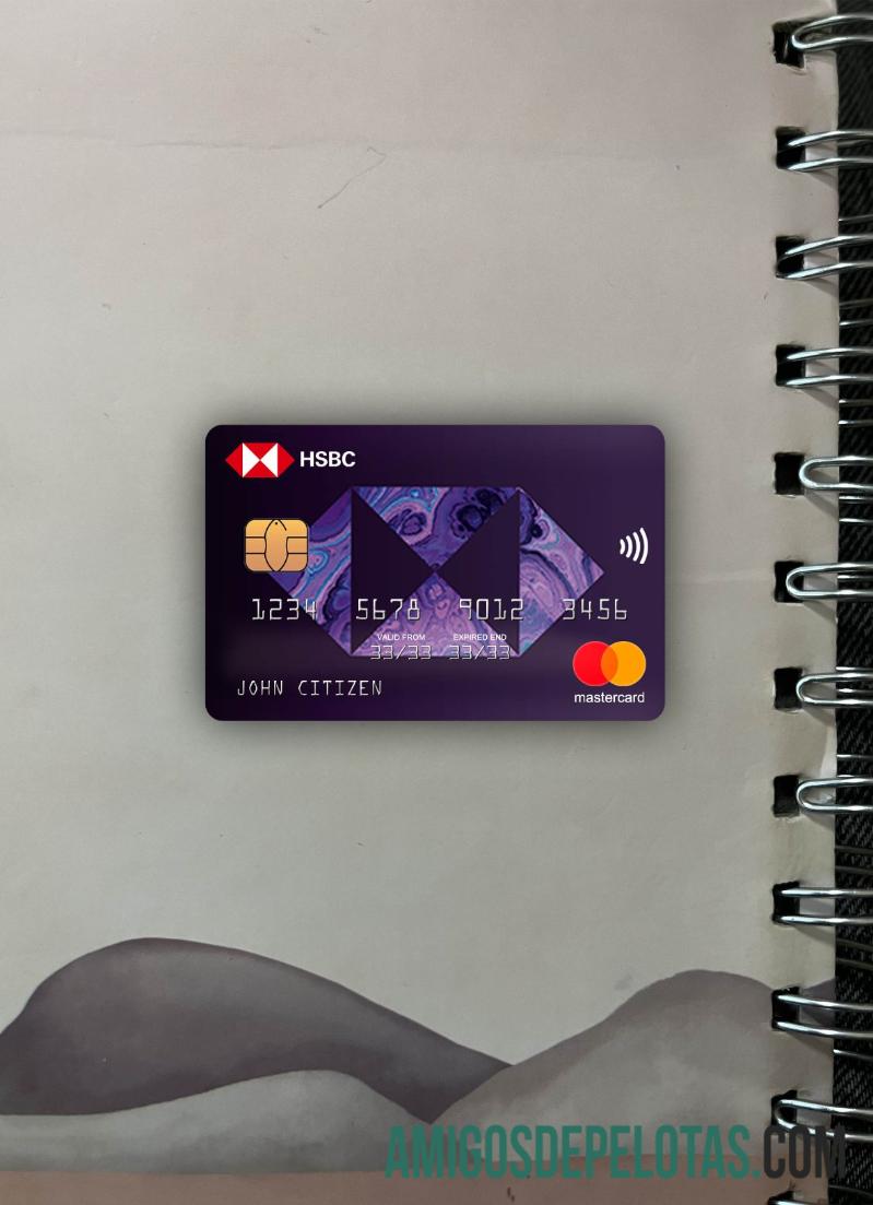 Yunani HSBC mastercard tampilan foto depan desain